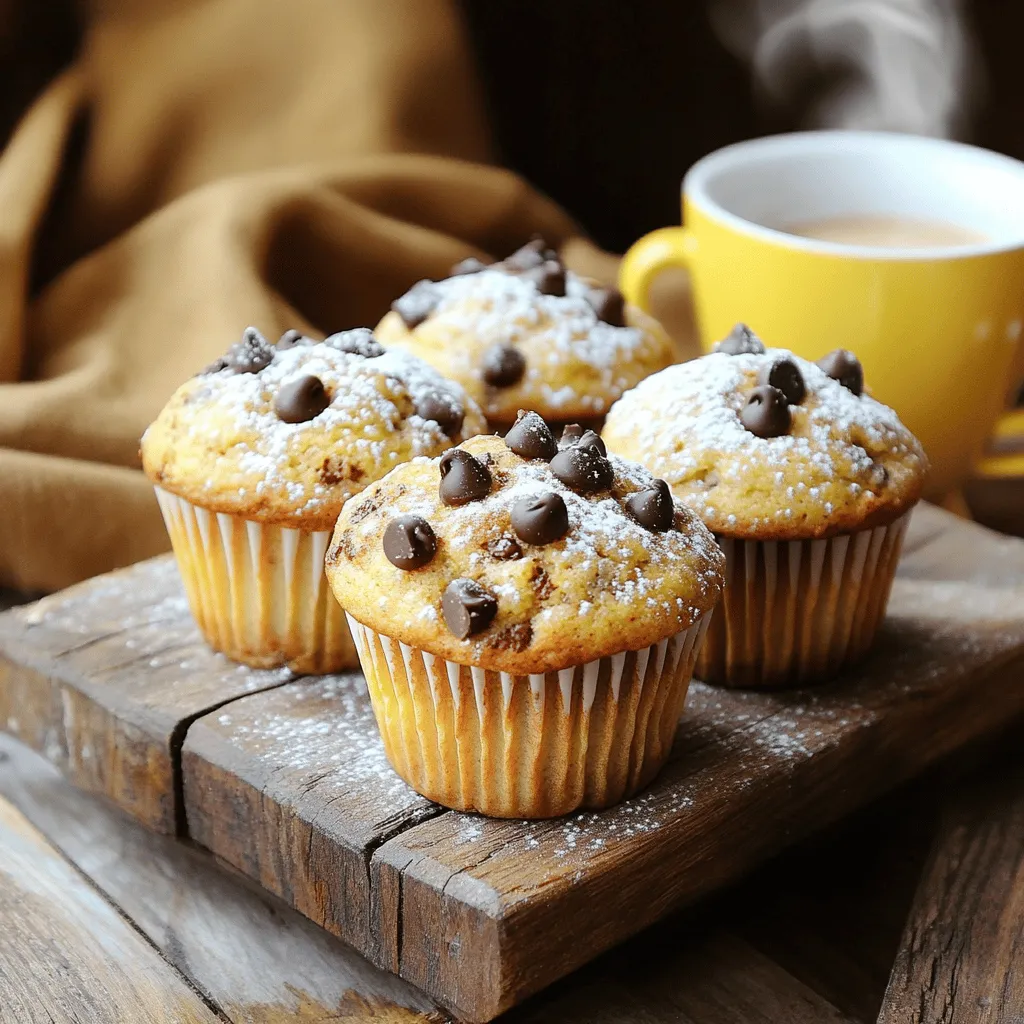 - 1 cup all-purpose flour - 1 cup whole wheat flour - 1 tablespoon pumpkin spice blend (cinnamon, nutmeg, ginger, allspice) - 1 teaspoon baking soda - 1/2 teaspoon baking powder - 1/2 teaspoon salt - 3/4 cup brown sugar, packed - 1/2 cup granulated sugar - 1 cup pumpkin puree (canned or fresh) - 2 large eggs - 1/2 cup brewed coffee, cooled - 1/2 cup vegetable oil - 1 teaspoon vanilla extract - 1/2 cup semi-sweet chocolate chips (optional) Using fresh ingredients makes a big difference. Look for bright orange pumpkin puree. Choose spices that smell strong and fresh. They add flavor and warmth. Good quality sugars help create a nice texture. You can swap all-purpose flour for gluten-free flour. Use maple syrup instead of brown sugar for a unique taste. If you’re out of pumpkin spice, mix cinnamon and nutmeg for a quick fix. Want fewer calories? Replace vegetable oil with applesauce. 1. First, preheat your oven to 350°F (175°C). This step is vital for even baking. 2. Next, line a muffin tin with paper liners or grease it lightly. This helps prevent sticking. 3. In a medium bowl, mix the following dry ingredients: - 1 cup all-purpose flour - 1 cup whole wheat flour - 1 tablespoon pumpkin spice blend - 1 teaspoon baking soda - 1/2 teaspoon baking powder - 1/2 teaspoon salt This mix adds flavor and helps the muffins rise. Set it aside for later. 1. In a large bowl, combine these wet ingredients: - 3/4 cup brown sugar, packed - 1/2 cup granulated sugar - 1 cup pumpkin puree - 2 large eggs - 1/2 cup brewed coffee, cooled - 1/2 cup vegetable oil - 1 teaspoon vanilla extract 2. Whisk these until the mixture is smooth. This blend gives the muffins their rich taste. 1. Gradually add the dry ingredients to the wet mixture. Stir just until combined. 2. If you want, fold in 1/2 cup semi-sweet chocolate chips for a sweet touch. 3. Spoon the batter into the prepared muffin tin, filling each cup about 2/3 full. 4. Bake for 18-22 minutes. Check for doneness by inserting a toothpick into the center. It should come out clean when done. 5. Once baked, let the muffins cool in the pan for 5 minutes. Then transfer them to a wire rack to cool completely. 6. For a delightful touch, dust them with powdered sugar or drizzle caramel sauce before serving. For the full recipe, check out the complete guide. For perfect pumpkin spice latte muffins, bake at 350°F (175°C). This temperature cooks the muffins evenly. Bake them for 18 to 22 minutes. Start checking around the 18-minute mark. Every oven is different, so keep an eye on them. To check if your muffins are done, use a toothpick. Insert it into the center of a muffin. If it comes out clean or with a few crumbs, they are ready. If it has wet batter, bake a few more minutes. Don’t open the oven door too early; this can make them sink. One common mistake is overmixing the batter. Mix until just combined; lumps are okay. Another mistake is not measuring ingredients accurately. Use measuring cups for dry and liquid ingredients. Lastly, don’t skip cooling time. This helps the muffins set and makes them easier to remove from the pan. Remember, you can find the full recipe to make these muffins perfectly every time! {{image_2}} If you want to make nut-free muffins, it's easy! You can skip any nuts or nut-based flour. Use just all-purpose and whole wheat flour. This way, everyone can enjoy your pumpkin spice latte muffins without worry. Do you want to change the sweetness? You can use honey, maple syrup, or coconut sugar instead of brown sugar. These options give your muffins a unique taste. If you use liquid sweeteners, reduce the liquid in the recipe a bit to keep the batter just right. Want to spice things up? Add extras like chocolate chips, dried cranberries, or even a swirl of cream cheese. These additions give your muffins more flavor and texture. You can also add a splash of almond or coconut milk for a twist. For the full recipe, check the main section. To keep your pumpkin spice latte muffins fresh, store them in an airtight container. You can place parchment paper between layers to prevent sticking. Keep them at room temperature for easy access. If you live in a humid area, storing them in the fridge helps maintain freshness. Freezing is a great option if you want to save some muffins for later. First, let them cool completely. Then, wrap each muffin tightly in plastic wrap. Place the wrapped muffins in a freezer-safe bag. This way, they stay fresh for up to three months. When you're ready to enjoy, just thaw them at room temperature or heat them in the microwave. These muffins last about three days at room temperature. If stored in the fridge, they can last up to a week. If frozen, they maintain good quality for three months. Just remember, the sooner you eat them, the better they taste! For the full recipe, check out the complete ingredients and instructions. Yes, you can make these muffins gluten-free. Use a gluten-free flour blend instead of all-purpose and whole wheat flour. Make sure the blend has a good balance of starches and proteins. This will help mimic the texture of regular flour. You might also want to add a teaspoon of xanthan gum. This helps bind the ingredients together. The best way to reheat muffins is in the oven. Preheat your oven to 350°F (175°C). Place the muffins on a baking sheet. Heat them for about 10 minutes. This warms them up and keeps them soft. You can also use the microwave. Heat for 15 to 20 seconds. Be careful not to overheat, or they can become dry. Yes, you can use instant coffee. Mix 1 tablespoon of instant coffee with 1/2 cup of hot water. Let it cool before adding it to the batter. This gives the muffins a nice coffee flavor. However, brewed coffee adds a richer taste and depth. Experiment to see which you prefer! To enhance the pumpkin flavor, you can add more pumpkin spice. A little extra cinnamon or nutmeg can boost the taste. You could also mix in some pumpkin puree, up to 1/4 cup more. This adds moisture and flavor. Another idea is to use roasted pumpkin instead of canned. Roasting brings out a sweeter, deeper flavor. Check out the Full Recipe for more tips! In this post, we explored the key ingredients for delicious muffins, along with step-by-step guidance. We added tips on baking, storage, and common mistakes to ensure your success. Remember, using quality ingredients makes a big difference. Feel free to experiment with variations and substitutions based on your taste. I hope these insights help you create the perfect muffins every time. Happy baking!