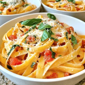 Creamy Tomato Basil Pasta Simple and Flavorful Dish
