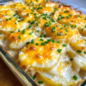 Cheesy Scalloped Potatoes Delightful Comfort Food Dish