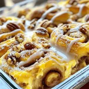Cinnamon Roll Casserole Tasty Breakfast Delight