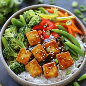 Teriyaki Tofu Rice Bowls Flavorful and Easy Meal