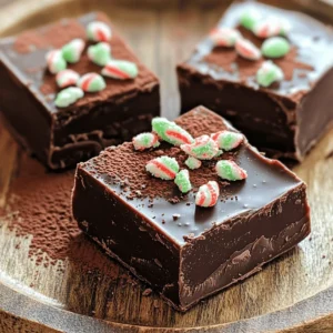 Mint Chocolate Fudge Irresistible Sweet Delight
