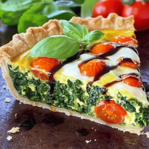 Spinach Tomato Quiche Easy and Flavorful Recipe