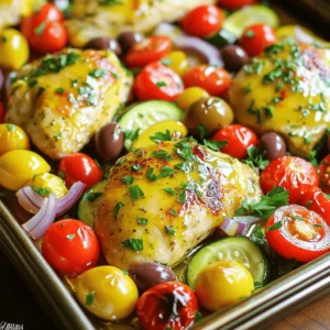 Sheet-Pan Greek Chicken and Veggies Simple Recipe