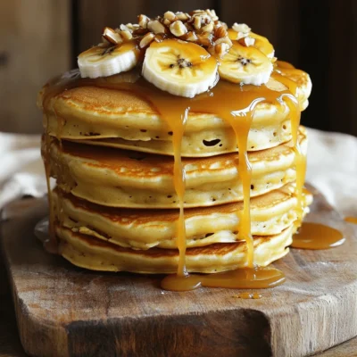Crave-Worthy Banana Caramel Pancakes Delightful Treat