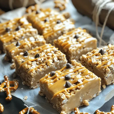 No-Bake Peanut Butter Pretzel Bars Perfectly Simple Treat