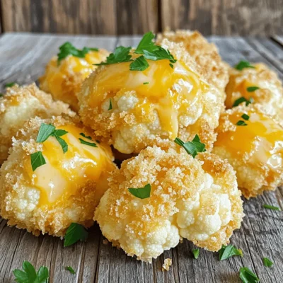 Cheddar Cauliflower Bites Air Fryer Crunchy Treat