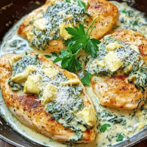 Creamy Spinach Artichoke Chicken Delightful Recipe