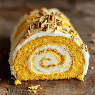 Pumpkin Spice Cream Cheese Roll Delightful Treat Recipe