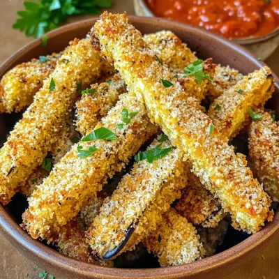 Air Fryer Parmesan Eggplant Fries Crisp and Tasty
