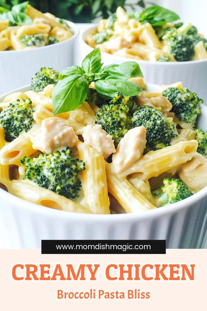 Indulge in a deliciously creamy broccoli chicken pasta that's perfect for any night of the week! This easy recipe combines tender chicken, fresh broccoli, and rich Parmesan cream sauce, all tossed with your favorite pasta. Ready in just 30 minutes, it's a meal the whole family will love! Click through for the full recipe and make dinnertime a breeze. #CreamyPasta #EasyRecipes #ChickenDinner #BroccoliRecipes