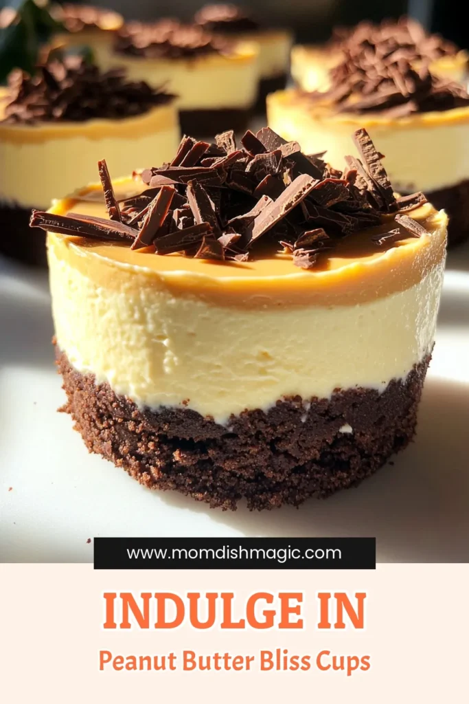 Indulge in these delightful Chocolate Peanut Butter Cheesecake Cups that are perfect for any occasion! This easy recipe combines a luscious peanut butter cheesecake filling with a buttery chocolate cookie crust, creating the ultimate dessert. Ready in just 15 minutes of prep time, these treats chill to perfection for a creamy and decadent treat. Click through for the full recipe and impress your friends and family! #DessertIdeas #PeanutButterLovers #Cheesecake #ChocolateDesserts