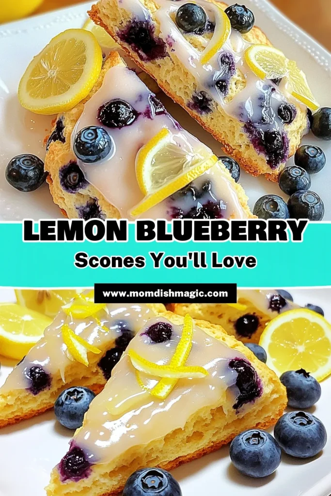 Indulge in the delightful taste of Lemon Blueberry Bliss Scones! This easy recipe combines fresh blueberries and zesty lemon for a perfect breakfast treat or snack. With just a few simple ingredients and 35 minutes, you can bake these delicious scones that everyone will love. Don’t miss out on this scrumptious experience; click to explore the full recipe now! #LemonBlueberryScones #BakingRecipes #Scones #DeliciousDesserts
