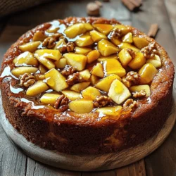 - 2 cups all-purpose flour - 1 teaspoon baking powder - 1/2 teaspoon baking soda - 1/4 teaspoon salt - 1 teaspoon ground cinnamon - 1/2 cup unsalted butter, softened - 1 cup brown sugar, packed - 1/2 cup granulated sugar - 2 large eggs - 1 teaspoon vanilla extract - 1/2 cup buttermilk - 2 cups peeled and diced apples (about 2 medium apples) - 1 cup chopped walnuts - 1/2 cup pure maple syrup (for glaze) - 1 tablespoon lemon juice (to toss apples) I love using fresh apples in this cake. They add sweetness and moisture. You can choose any variety you like, but tart apples work best. I often use Granny Smith or Honeycrisp. They give a nice balance to the cake's sweetness. Make sure your butter is softened. This helps it blend well with the sugars, making the cake light and fluffy. The walnuts add a crunch that I find irresistible. You can chop them as finely or coarsely as you prefer. Just remember, they should be fresh for the best flavor. The maple syrup in the glaze is key. Use pure maple syrup for a rich, sweet finish that complements the apples. If you need to swap ingredients, here are some easy ideas: - Flour: You can use whole wheat flour for a nuttier flavor. - Butter: Coconut oil works well if you prefer dairy-free. - Buttermilk: Mix milk with a little lemon juice to make a quick substitute. - Apples: Pears can be a fun swap if you're feeling adventurous. - Walnuts: Pecans are a great choice if you want a different nut flavor. These swaps will still give you a delicious cake, while letting you cater to your needs. To start, gather all your ingredients. You will need flour, sugar, butter, eggs, and apples. Preheat your oven to 350°F. Grease and flour your cake pan, or use parchment paper to line it. This helps the cake come out easily later. In a medium bowl, mix the dry ingredients. Combine flour, baking powder, baking soda, salt, and cinnamon. In a large bowl, cream the butter with both sugars until light and fluffy. Add the eggs one by one and mix well. Then, stir in the vanilla and buttermilk. Now, slowly add the dry mix to the wet mix. Stir just until you don’t see any flour. Gently fold in the diced apples and walnuts. Pour this batter into your prepared cake pan. Smooth the top with a spatula. Bake for 35 to 40 minutes. Check if it’s done by inserting a toothpick in the center. If it comes out clean, it’s ready. Let the cake cool for 10 minutes in the pan before moving it to a wire rack. While your cake cools, make the maple glaze. In a small saucepan, combine the maple syrup and lemon juice. Heat this over medium heat, stirring gently. Let it simmer for about 2 to 3 minutes until it thickens a bit. When your cake has cooled, place it on a serving plate. Drizzle the warm glaze over the top. This will soak into the cake and add a sweet finish. Enjoy every bite! To get a soft and moist cake, use room-temperature butter. This helps it blend well with sugars. Be gentle when mixing the batter. Fold in the apples and walnuts slowly. Overmixing can make your cake dense. Use fresh apples for the best flavor and moisture. They add natural sweetness and texture. One big mistake is not measuring flour correctly. Too much flour makes the cake dry. Make sure to spoon the flour into the cup and level it off. Another mistake is skipping the lemon juice. Tossing the apples in lemon juice keeps them fresh and bright. Lastly, don’t open the oven door while baking. This lets heat escape and can ruin your cake. Serve the cake warm for the best taste. A scoop of vanilla ice cream or a dollop of whipped cream makes it even better. You can sprinkle a bit of cinnamon on top for extra flavor. Try pairing it with a cup of coffee or tea. The warm maple glaze adds a lovely shine and sweetness. {{image_2}} You can switch up the flavor of this cake in fun ways. Try using pears instead of apples. They add a soft touch. You can also add spices like nutmeg or ginger for a new twist. For a nutty flavor, swap walnuts for pecans or hazelnuts. Chocolate lovers can add cocoa powder to the batter. This change gives the cake a rich taste. You can make this cake gluten-free by using almond flour or a gluten-free mix. Just make sure to check the labels. For a vegan cake, replace eggs with flaxseed meal or applesauce. Use coconut oil instead of butter, and almond milk in place of buttermilk. You can still enjoy the same warm flavors with these swaps. Use seasonal fruits to make this cake even better. In fall, add cranberries for a tart bite. In winter, try citrus zest for a bright kick. In spring, fresh berries can add a sweet note. Each season brings new flavors to enjoy. Experiment with ingredients you love and find new favorites! To store your Warm Maple Glazed Apple Walnut Cake, let it cool completely. Wrap it in plastic wrap or place it in an airtight container. This keeps the cake moist and fresh. Store it at room temperature for up to three days. If you need to keep it longer, refrigeration is best. To keep the cake fresh, avoid cutting into it until you’re ready to serve. Each slice allows air in, which can dry it out. If you do cut it, cover the exposed edges with plastic wrap. You can also store any leftover glaze in a jar in the fridge and use it later. To reheat the cake, slice what you need. Place the slice on a microwave-safe plate. Heat it on medium power for about 15-20 seconds. Check if it is warm enough. If not, add a few more seconds. You can also warm the entire cake in the oven. Preheat to 350°F (175°C) and heat for about 10 minutes. Enjoy it warm for the best flavor! Yes, you can use other fruits like pears or peaches. Just make sure to peel and dice them. Adjust the amount if the fruit is very juicy. This will keep your cake from getting soggy. Apples are great, but experimenting with other fruits can add new flavors. I love using ripe, sweet fruits for the best taste. To thicken the glaze, cook it longer on the stove. Heat the maple syrup and lemon juice until it reduces. Keep stirring to avoid burning. You can also add a tiny bit of cornstarch mixed with water. This will help thicken the glaze without changing the flavor. A thick glaze clings better to the cake. Yes, you can freeze this cake! Wrap it tightly in plastic wrap and then in foil. This keeps it fresh for up to three months. When you want to eat it, thaw it in the fridge overnight. You can reheat it gently in the oven for a warm treat. Just add the glaze before serving for that fresh taste. This blog post covered key ingredients, step-by-step instructions, and handy tips. You learned how to bake a delicious Warm Maple Glazed Apple Walnut Cake. I shared flavor variations and storage tips to keep your cake fresh. Remember that even small changes can make a big difference. Enjoy experimenting with new flavors and textures. With these insights, you can create a cake everyone will love. Your baking journey starts now—get ready to impress!