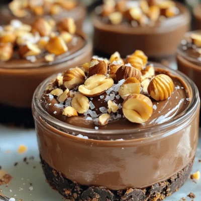 No-Bake Chocolate Hazelnut Cheesecake Cups Delight