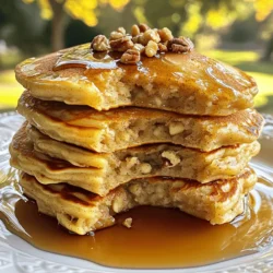 - 1 cup all-purpose flour - 2 tablespoons brown sugar - 1 teaspoon baking powder - 1/2 teaspoon baking soda - 1/2 teaspoon salt - 1 teaspoon ground cinnamon - 1 ripe banana, mashed - 1 large egg - 1 cup milk (or almond milk) - 2 tablespoons melted butter (plus more for cooking) - 1/2 teaspoon vanilla extract - Chopped walnuts or pecans - Maple syrup To make Brown Sugar Cinnamon Banana Pancakes, you need simple ingredients. Start with dry items. Use all-purpose flour for the base. The brown sugar adds a rich sweetness. Baking powder and baking soda help the pancakes rise. A pinch of salt brings out the flavors. Ground cinnamon gives a warm taste. Now, for the wet ingredients. A ripe banana adds natural sweetness and moisture. The egg binds everything together. Milk keeps the batter smooth; almond milk works too. Melted butter adds richness, while vanilla extract brings a nice aroma. For toppings, think about adding chopped walnuts or pecans. They add a nice crunch. Drizzling maple syrup is a classic choice. It enhances the sweet flavor of the pancakes. Enjoy customizing these pancakes to your liking! - Combine 1 cup all-purpose flour, 2 tablespoons brown sugar, 1 teaspoon baking powder, 1/2 teaspoon baking soda, 1/2 teaspoon salt, and 1 teaspoon ground cinnamon in a bowl. - Whisk until well combined. This mix gives your pancakes a sweet and spiced base. - Mash 1 ripe banana until smooth. - Add 1 large egg, 1 cup milk, 2 tablespoons melted butter, and 1/2 teaspoon vanilla extract; whisk together. This mix brings moisture and flavor. - Pour the wet ingredients into the dry mix, and stir gently. - Avoid overmixing; a few lumps are okay. This helps keep your pancakes fluffy. - Heat a non-stick skillet over medium heat; add a bit of butter. - Pour 1/4 cup of batter onto the skillet for each pancake. Cook until bubbles form on the surface, about 2-3 minutes. - Flip and cook until golden brown, about 1-2 minutes. - Keep pancakes warm on a plate while you cook the rest. - Add optional toppings like chopped walnuts or pecans. Serve with maple syrup for a sweet finish. - Use room temperature ingredients. This helps them mix better. - Adjust cooking time based on your stovetop heat. This ensures even cooking. - Do not overmix the batter. Overmixing leads to tough pancakes. - Preheat the skillet enough. A cold skillet causes uneven cooking. - You can prepare the batter in advance. Store it in the fridge for up to 24 hours. - For freezing, pour batter into individual portions. Freeze them for quick meals later. - You can also freeze cooked pancakes. Just stack them with parchment paper in between. {{image_2}} You can easily make these pancakes gluten-free. Just swap the all-purpose flour for a gluten-free blend. This way, you still get that fluffy texture, but without gluten. Many brands offer great options that work well in pancakes. Want to add a twist? Try mixing in chocolate chips or berries into the batter. These additions will give your pancakes a sweet burst of flavor. Just fold them in gently before cooking. You can use dark chocolate chips for a rich taste or fresh blueberries for a fruity zing. If you prefer a dairy-free option, it's simple. Use almond milk instead of regular milk. Swap melted butter for coconut oil. This will keep your pancakes moist while making them dairy-free. The coconut oil adds a subtle flavor that pairs well with banana and cinnamon. To keep your leftover pancakes fresh, stack them in an airtight container. Place parchment paper between each pancake to prevent sticking. Store them in the fridge for up to three days. If you want to keep them longer, freezing is a great option. To reheat pancakes, use a microwave or skillet. In the microwave, heat them for 20-30 seconds. Check if they are warm enough. If you use a skillet, add a bit of butter and heat on low for a few minutes. This keeps them soft and tasty. You can freeze pancakes for up to two months. Make sure they are cooled before freezing. Place them in a single layer on a baking sheet first. Once frozen, transfer them to a freezer-safe bag. To thaw, leave them in the fridge overnight or microwave them directly. Yes, you can use whole wheat flour. It gives a nutty taste and adds fiber. However, the texture will be a bit denser. You may need to add a splash more milk to keep the batter smooth. If you try this, you will get a tasty twist on the classic pancake! Look for small bubbles forming on the surface of the pancake. When they pop, it is almost time to flip. The edges will also look set and less shiny. After flipping, the pancake should be golden brown and firm to the touch. This means it is done! Yes, you can reduce the brown sugar. However, this will change the taste. The pancakes may be less sweet and less rich. To keep some sweetness, consider using ripe bananas for natural sugar. It still keeps the pancakes tasty! To make fluffier pancakes, mix the batter carefully. Do not overmix; leave some lumps. You can also separate the egg, beat the white, and fold it in. This adds air and makes them light and fluffy. Another tip is to let the batter rest for a few minutes before cooking. In this blog post, I shared how to make delicious pancakes from scratch. We covered dry and wet ingredients, and I provided simple steps to cook them. I also added tips for perfect pancakes and variations to keep things exciting. Now, you can enjoy fluffy, tasty pancakes at home. With practice, you’ll master this easy recipe and impress everyone at breakfast. Happy cooking!