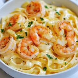 - 1 pound large shrimp, peeled and deveined - 8 ounces fettuccine pasta - 2 tablespoons Cajun seasoning - 3 tablespoons olive oil - 4 cloves garlic, minced - 1 cup heavy cream - 1 cup grated Parmesan cheese - 1/2 cup unsalted butter - Salt and pepper to taste - Chopped fresh parsley for garnish Shrimp is the star of this dish. I use large shrimp for the best texture. They cook quickly and soak up flavors well. Cajun seasoning adds a spicy kick. It combines paprika, garlic, and other spices for depth. Heavy cream makes the sauce rich and smooth. Parmesan cheese gives it a nice salty flavor. Olive oil helps cook the shrimp and adds healthy fats. Butter adds creaminess and enhances the sauce's taste. Garlic brings aroma and flavor, making the dish fragrant. If you're allergic to shrimp, you can use chicken or tofu instead. For a lighter dish, swap heavy cream with half-and-half or a dairy-free option. If you're gluten-free, use gluten-free pasta. You can also adjust the spice level by reducing Cajun seasoning or using a milder blend. For a vegetarian version, omit shrimp and increase veggies like bell peppers or mushrooms. Always check labels to ensure all ingredients meet your dietary needs. {{ingredient_image_1}} First, cook the fettuccine in a large pot. Bring salted water to a boil. Cook it until it is al dente, about 8 to 10 minutes. Save 1/2 cup of the pasta water, then drain the pasta. Set it aside for now. Next, take your shrimp and put them in a bowl. Toss them with Cajun seasoning. Make sure every shrimp is well coated. This gives them a great flavor. Now, heat olive oil in a large skillet over medium-high heat. When the oil is hot, add the shrimp. Cook them for about 2 to 3 minutes on each side. The shrimp should turn pink and opaque. Once done, take the shrimp out and set them aside. To cook shrimp perfectly, watch the color closely. They should turn bright pink. If they curl tightly, they are likely overcooked. Always cook them just until they are opaque. This keeps them tender. Also, make sure the skillet is hot enough before adding the shrimp. This helps them sear nicely. Avoid overcrowding the pan. Cook in batches if needed. In the same skillet, lower the heat to medium. Add unsalted butter and let it melt. Once it melts, add minced garlic. Sauté the garlic for about 30 seconds. It should smell great but not burn. Next, pour in heavy cream and stir it well. Let it come to a gentle simmer. Slowly whisk in the grated Parmesan cheese. Continue mixing until the sauce is smooth and creamy. If your sauce feels too thick, add a bit of the reserved pasta water. This helps achieve the right consistency. Finally, add the cooked fettuccine and shrimp back to the skillet. Toss everything together until well combined. Season with salt and pepper to taste. To cook fettuccine just right, start with a big pot. Fill it with water and add salt. The salt helps flavor the pasta. Bring the water to a boil before adding the fettuccine. Stir the pasta a bit right after you add it. This keeps it from sticking. Cook it according to the package time, usually about 8-10 minutes. You want it to be al dente, which means it should still have a bit of bite. When done, save half a cup of the pasta water. This water helps make your sauce creamy later. Cajun seasoning can be spicy. If you like it mild, use less seasoning. Start with one tablespoon on your shrimp. You can always add more if you want more heat. For those who love spice, feel free to use the full two tablespoons. If you want a bit of sweetness, add a pinch of sugar. This balances out the heat and makes a great flavor. To make a creamy sauce, use heavy cream. It helps create a rich texture. When you add the cream to the skillet, let it heat gently. Avoid boiling it too much, or it may separate. Slowly whisk in the Parmesan cheese until it melts smoothly. If your sauce gets too thick, add some of that reserved pasta water. This not only thins it out but also adds flavor. Keep stirring until everything is well mixed. This will give you that perfect creamy consistency. Pro Tips Use Fresh Shrimp: For the best flavor and texture, use fresh shrimp instead of frozen. If using frozen, ensure they are fully thawed and patted dry before seasoning. Adjust the Spice: Customize the level of heat in your Cajun shrimp by adjusting the amount of Cajun seasoning used. Start with less if you're unsure, as you can always add more later. Perfect Pasta Timing: To ensure the pasta and sauce finish at the same time, start cooking the pasta after sautéing the shrimp. This way, everything will be hot and ready to serve together. Garnish for Freshness: A sprinkle of freshly chopped parsley not only adds color but also enhances the dish's flavor. Consider using fresh herbs like basil or cilantro for a unique twist. {{image_2}} You can swap shrimp for chicken or sausage. For chicken, cut it into bite-sized pieces. Sauté it until fully cooked. Use the same Cajun seasoning for a great flavor. If you prefer sausage, try andouille or smoked sausage. Slice it and cook until browned. Both options taste amazing in this dish. If you want a vegetarian version, leave out the shrimp. You can add veggies like bell peppers, zucchini, or mushrooms. Sauté them in olive oil until tender. You can also add white beans for protein. They will give your dish a hearty feel while keeping it meat-free. Fettuccine works well, but you can use other pasta types too. Try penne, farfalle, or even whole wheat pasta. Each pasta brings a unique texture. Just cook according to the package directions. The key is to ensure it pairs well with the creamy sauce. To store leftovers, let the dish cool down first. Then, place it in an airtight container. This keeps the flavors fresh. Make sure to cover it well. You can keep it in the fridge for easy access. When reheating, use low heat on the stove. Add a splash of water or cream to help the sauce. Stir gently to keep the texture smooth. Microwaving works too, but be careful not to overcook it. Heat in short bursts, stirring in between. In the fridge, your creamy Cajun shrimp Alfredo lasts about 3 days. If you freeze it, it can last 2 to 3 months. However, freezing may change the texture of the shrimp. Always check for any signs of spoilage before eating. To thicken your Alfredo sauce, you can use a few simple methods. First, cook the sauce longer. This helps it reduce and thicken. Second, add more cheese. Parmesan cheese is great for this. You can also mix in a bit of cornstarch. Just dissolve cornstarch in water, then add it to the sauce. Stir well and let it cook until thick. If you do this, be careful not to overdo it. You want a creamy, not gummy, sauce! Yes, you can use half-and-half instead of heavy cream. However, the sauce will be less rich. Heavy cream gives the best flavor and texture. If you use half-and-half, add a bit more cheese to help it feel creamy. This will still give you a nice sauce. Just keep an eye on the cooking time, as it may thicken differently. Creamy Cajun Shrimp Alfredo pairs well with several sides. Here are some great options: - Garlic bread: Toasted bread with garlic butter is always a hit. - Salad: A fresh green salad adds a nice crunch. - Steamed veggies: Broccoli or asparagus can brighten up your meal. - Wine: A glass of white wine complements the flavors nicely. Try these options to make your dinner even more special! This blog post covered all you need to know about Creamy Cajun Shrimp Alfredo. We explored ingredients, cooking steps, and how to achieve that perfect creamy sauce. I shared tips and tricks to enhance flavor and texture. You now have ideas for variations and storage tips to keep your meal fresh. With these insights, you can create a delicious dish that suits your taste. Try it out and enjoy a great meal!