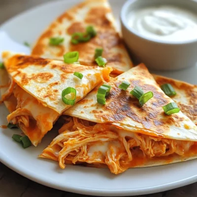 Buffalo Chicken Quesadillas Easy and Tasty Recipe