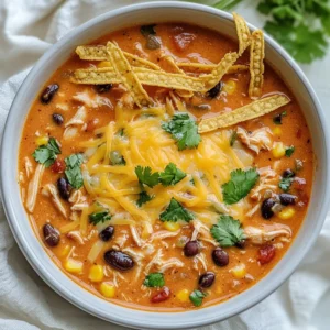Creamy Chicken Enchilada Soup Flavorful Easy Recipe