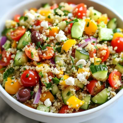 Mediterranean Quinoa Salad Tasty and Nutritious Meal