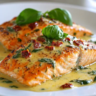 Creamy Sun-Dried Tomato Tuscan Salmon Delight