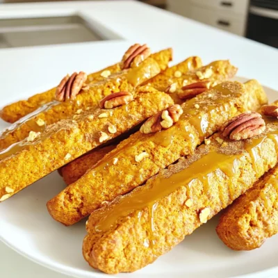 Pumpkin Biscotti with Maple Glaze Irresistible Delight