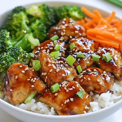 Sticky Chicken Rice Bowls Flavorful and Simple Meal