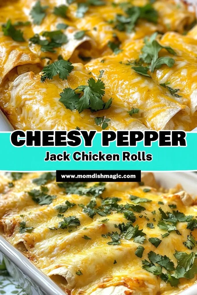 Discover the ultimate comfort food with these Pepper Jack chicken enchiladas! This easy chicken enchiladas recipe combines spicy chicken with cheesy goodness for a homemade delight that will impress your family. Perfect for busy weeknights or special occasions, these cheesy enchiladas are packed with flavor and sure to please. Don’t miss out—save this recipe for your next meal! #PepperJack #ChickenEnchiladas #CheesyEnchiladas #SpicyChickenEnchiladas