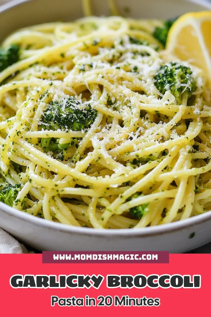 Discover the perfect Garlicky broccoli pasta that combines flavor and nutrition in this easy vegetarian pasta recipe. This healthy spaghetti with broccoli is quick to prepare and bursting with fresh flavors. Enjoy a delightful meal with this quick lemon garlic pasta that can easily be made vegan. Grab your ingredients and make this delicious vegan pasta with garlicky sauce tonight! Save this recipe for a tasty dinner idea! #GarlickyBroccoliPasta #VegetarianRecipes #QuickPasta #HealthyEating