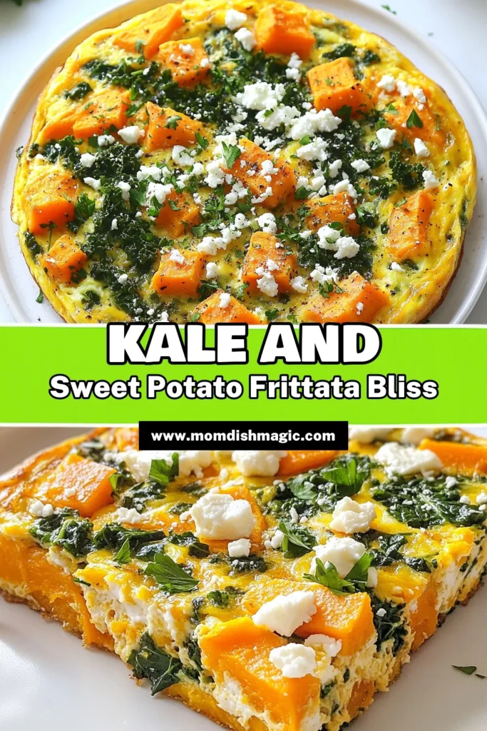 Looking for a healthy breakfast frittata that packs a nutritious punch? Try this Sweet Potato Kale Frittata! This vegetarian frittata recipe blends creamy eggs with diced sweet potatoes and tender kale for a delightful baked sweet potato frittata that's perfect for any meal. It's an easy kale recipe that you'll love making. Save this recipe for a delicious and wholesome breakfast today! #HealthyEating #FrittataRecipe #Vegetarian #SweetPotatoKaleFrittata