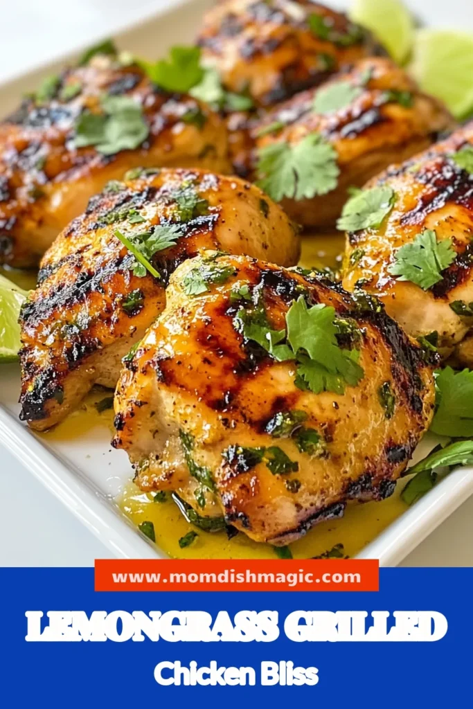 Discover this delicious grilled lemongrass chicken recipe that's perfect for any occasion! With marinated chicken thighs infused with a vibrant lemongrass marinade, you'll enjoy an easy grilled chicken recipe that's packed with flavor. This Asian-inspired grilled chicken is sure to impress your family and friends. Ready to elevate your grilling game? Try it today! #GrilledLemongrassChicken #EasyGrilledChicken #AsianInspired #ChickenRecipe