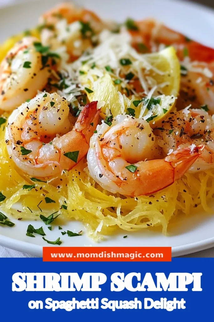 Discover a delicious and healthy shrimp scampi recipe that transforms classic garlic shrimp pasta into a low-carb dream with spaghetti squash! This Shrimp Scampi Spaghetti Squash dish is perfect for a nutritious dinner without sacrificing flavor. Enjoy a mouthwatering blend of garlic, butter, and shrimp, all served over tender spaghetti squash strands. Try this easy recipe today for a satisfying low-carb shrimp dinner. Save and share your culinary journey! #HealthyShrimpScampi #LowCarbDinner #GarlicShrimp #SpaghettiSquashDishes