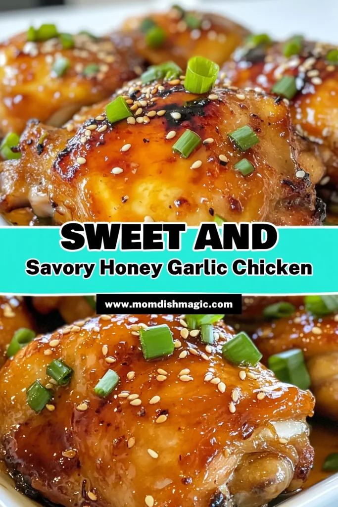 Looking for a delicious and quick dinner recipe? Try this Ultimate Honey Garlic Chicken Recipe featuring marinated chicken thighs that are bursting with flavor! Made with a savory garlic soy sauce, it's perfect for weeknight meals. This easy chicken thighs recipe is sure to impress your family and friends. Check out the full recipe now and elevate your dinner game! #HoneyGarlicChicken #EasyChickenThighs #QuickDinnerRecipe #GarlicSoySauceChicken