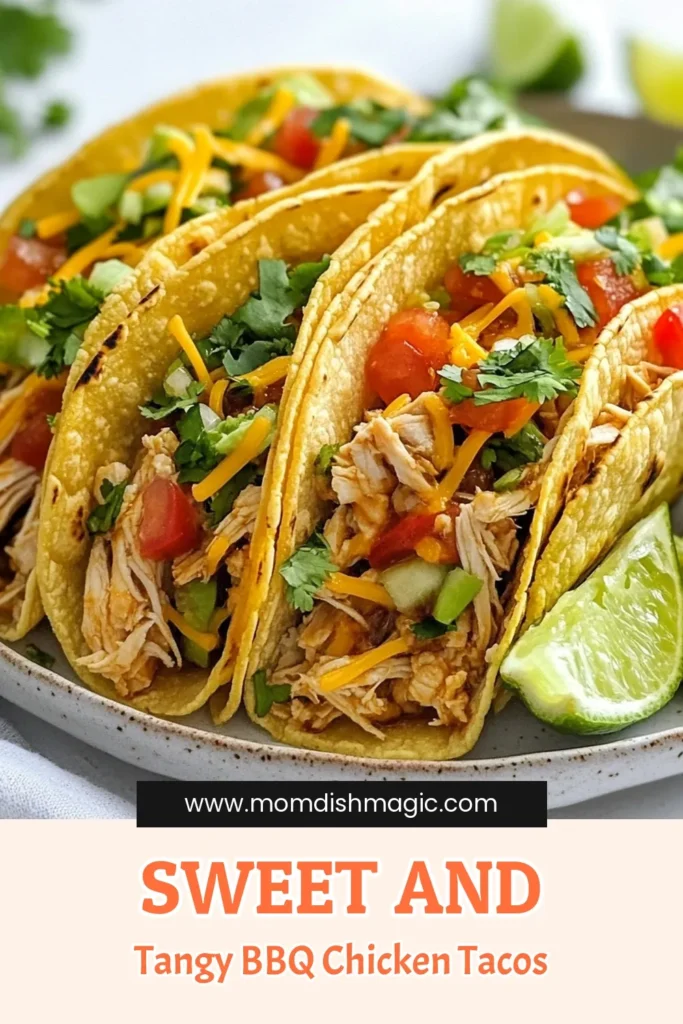 Get ready to savor delicious Honey BBQ Chicken Tacos! This easy BBQ chicken tacos recipe features marinated chicken that’s grilled to perfection and topped with fresh veggies. Perfect for taco night, these honey glazed chicken tacos are a crowd-pleaser! With simple ingredients and easy steps, you’ll have a tasty meal in no time. Try this marinated chicken taco recipe tonight and enjoy every bite! Save for later! #HoneyBBQChickenTacos #EasyChickenTacos #BBQChickenTacosRecipe #MarinatedChickenTacos