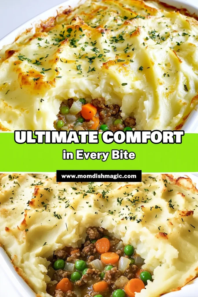 Savor the comforting flavors of Shepherd's Delight Pie with this easy recipe! Made with tender ground lamb or beef, fresh veggies, and creamy mashed potatoes, this dish is perfect for family dinners. In just an hour, you can create a delicious meal that everyone will love. Get ready to impress your friends and family, and click to explore the full recipe now! #ShepherdsDelightPie #ComfortFood #RecipeIdeas #HomeCooking