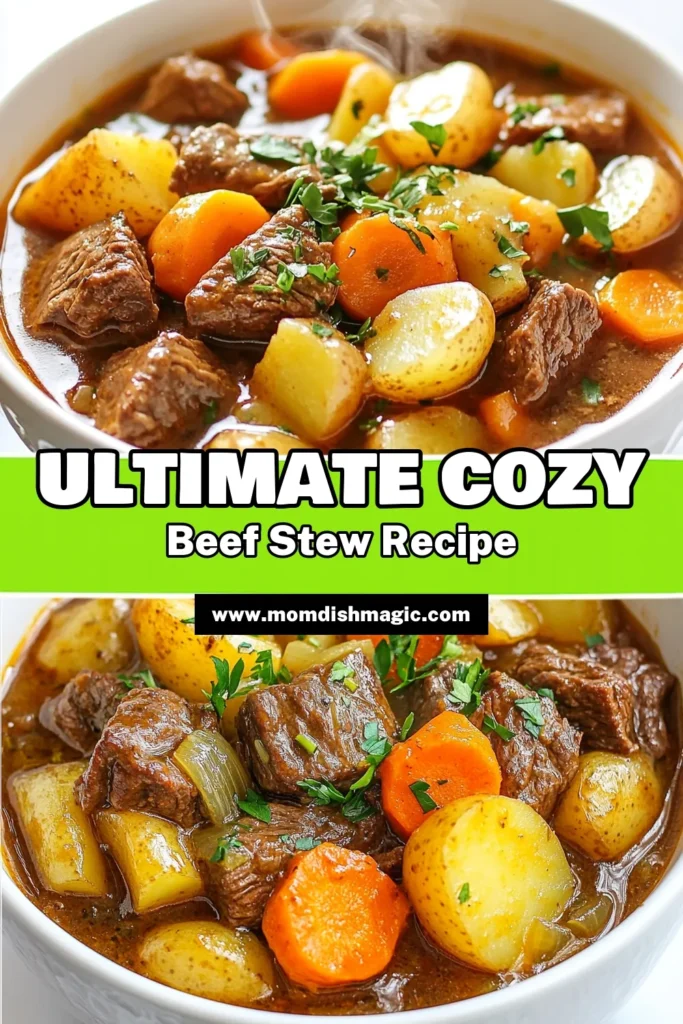 Discover the ultimate comfort food with this delicious Crockpot beef stew recipe! Packed with hearty beef and colorful vegetables, this comforting beef stew is perfect for dinner any night of the week. Effortlessly prepare a savory slow cooker stew that simmers to perfection. Enjoy the homemade beef stew with family and friends, and experience warmth in every bite. Save this cozy recipe today! #CrockpotBeefStew #ComfortingBeefStew #SlowCookerStew #HomemadeBeefStew