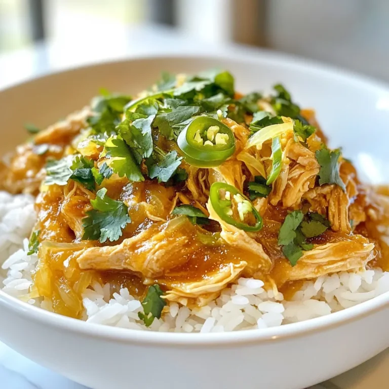 - 2 cups cooked chicken, shredded - 1 can (400ml) coconut milk - 1 large onion, finely chopped - 3 garlic cloves, minced - 1 inch ginger, grated - 2 green chilies, sliced (adjust for heat) For Kuku Paka, the main ingredients are simple yet flavorful. You need chicken, coconut milk, and fresh veggies. The chicken brings protein, while coconut milk adds creaminess and a slight sweetness. Onions, garlic, and ginger provide a savory base that makes the dish shine. - 1 tablespoon curry powder - 1 teaspoon turmeric powder - 1 teaspoon ground cumin - 2 tablespoons vegetable oil - Salt and pepper to taste - 1 tablespoon fresh lemon juice Spices are key to Kuku Paka's taste. Curry powder gives warmth and depth. Turmeric adds color and a hint of earthiness. Cumin offers a nutty flavor. Green chilies add heat, so adjust them based on your spice preference. Fresh lemon juice brightens the dish and balances flavors. - Cooked rice or flatbreads for serving - Fresh cilantro for garnish I love serving Kuku Paka over fluffy rice or with warm flatbreads. Both options soak up the tasty sauce. Don’t forget to garnish with fresh cilantro. It adds a pop of color and a fresh taste. You can also serve lime wedges on the side for an extra zing. {{ingredient_image_1}} First, heat the vegetable oil in a large skillet over medium heat. Then, add the finely chopped onion. Sauté the onions until they turn soft and translucent. This step is key for a great base. After that, stir in the minced garlic, grated ginger, and sliced green chilies. Cook this mix for about 2 minutes. You want the kitchen to smell nice and fragrant. Next, it's time to add some flavor. Sprinkle in the curry powder, turmeric powder, and ground cumin. Stir the spices well and toast them for about 1 minute. This helps bring out their full flavor. Then, pour in the can of coconut milk. Stir everything together and bring it to a gentle simmer. Once it simmers, add the shredded chicken to the skillet. Mix it well with the coconut sauce. Season with salt, pepper, and fresh lemon juice for taste. Let the kuku paka simmer for 10 to 15 minutes. This helps the flavors blend together. Keep an eye on the sauce; it should thicken a bit. Taste your dish and adjust the seasoning if needed. Before serving, garnish with fresh cilantro. Serve it hot over cooked rice or with warm flatbreads. Enjoy the burst of flavors with every bite! Using fresh ingredients makes a big difference. Fresh herbs and spices bring bright flavors. Try fresh garlic and ginger for a punch. Dried spices can work, but they lack the same vibrancy. Always choose fresh when you can. Fresh cilantro on top adds a pop of color and taste. Simmering is key for kuku paka. Start with medium heat to avoid burning. Let the onions cook slowly until they are soft. This builds a nice flavor base. When you add spices, toast them briefly. This helps release their oils and enhances their taste. Stir well and let the sauce gently bubble. This melds all the flavors together nicely. Presentation matters! Serve kuku paka over a mound of rice or with warm flatbreads. This makes the dish inviting and fun. Add fresh cilantro as a garnish. A slice of lime on the side adds flair and freshness. The bright green and yellow colors make the dish pop. Enjoy the beauty of your meal before diving in! Pro Tips Use Fresh Ingredients: Fresh garlic, ginger, and cilantro will enhance the flavor of the kuku paka, making it more aromatic and delicious. Adjust Spice Levels: Feel free to adjust the number of green chilies based on your heat preference. You can also use milder chili varieties for a less spicy dish. Cook Longer for Depth: Allow the kuku paka to simmer longer than the suggested time to deepen the flavors, making it even more rich and satisfying. Garnish Creatively: Experiment with garnishes like toasted coconut flakes or chopped peanuts for added texture and flavor contrast in your dish. {{image_2}} You can easily swap out the chicken in kuku paka. Try using shrimp or tofu for a twist. You can also add veggies like bell peppers or spinach. These swaps keep it fresh and fun. If you need a gluten-free dish, use gluten-free soy sauce instead of regular. You can make it dairy-free by using coconut milk, as this recipe does. Everyone can enjoy this dish with these adjustments. Different regions add unique spices to kuku paka. For example, try adding cardamom for a warm flavor. You can also use local herbs like lemongrass for a fresh taste. These twists give your dish a special touch. To store your kuku paka leftovers, let them cool first. Place the chicken dish in an airtight container. It can stay in the fridge for up to three days. Keep it away from strong-smelling foods to avoid flavor mixing. If you want to freeze kuku paka, use a freezer-safe container. Make sure to leave some space at the top for expansion. The dish can last in the freezer for up to three months. To enjoy the best flavor, label the container with the date. When ready to eat, thaw the kuku paka overnight in the fridge. Reheat it slowly on the stove over low heat. Stir occasionally to keep it from sticking. You can add a splash of coconut milk to keep it creamy. Enjoy it warm over rice or with flatbreads! Kuku Paka is a flavorful chicken dish from East Africa. It blends Indian and African flavors. The dish features shredded chicken simmered in a rich coconut sauce. Kuku Paka is loved for its creamy texture and warm spices. People enjoy it in many homes and restaurants. It is often served during special occasions and gatherings. You can easily change the spice level in Kuku Paka. If you like it mild, use fewer green chilies. You can also remove the seeds from the chilies for less heat. For more spice, add extra chilies or a pinch of cayenne pepper. Taste as you cook to find your perfect balance. This way, you create a dish that suits your taste. Kuku Paka goes well with many side dishes. Here are some great options: - Cooked rice: It soaks up the delicious sauce. - Flatbreads: Perfect for dipping into the creamy sauce. - Fresh salad: Adds a nice crunch and freshness. - Lime wedges: They give a zesty kick when squeezed over the dish. For drinks, try a light beer or a refreshing iced tea. Kuku Paka offers a rich blend of flavors and methods that anyone can enjoy. We covered key ingredients like chicken and coconut milk, and highlighted essential spices, cooking tips, and serving ideas. With variations for dietary needs and storage tips, you can savor this dish at any time. In the end, Kuku Paka is more than a meal; it's a chance to explore new tastes and create lasting memories. Enjoy making this dish and sharing it with others!