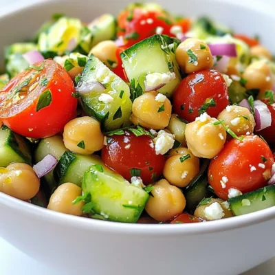 Chickpea Cucumber Salad Fresh and Flavorful Delight