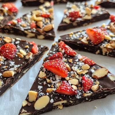 Chocolate Covered Strawberry Bark Delightful Treat Idea