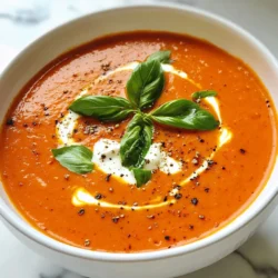 Roasted Red Pepper Tomato Soup Simple and Hearty Delight