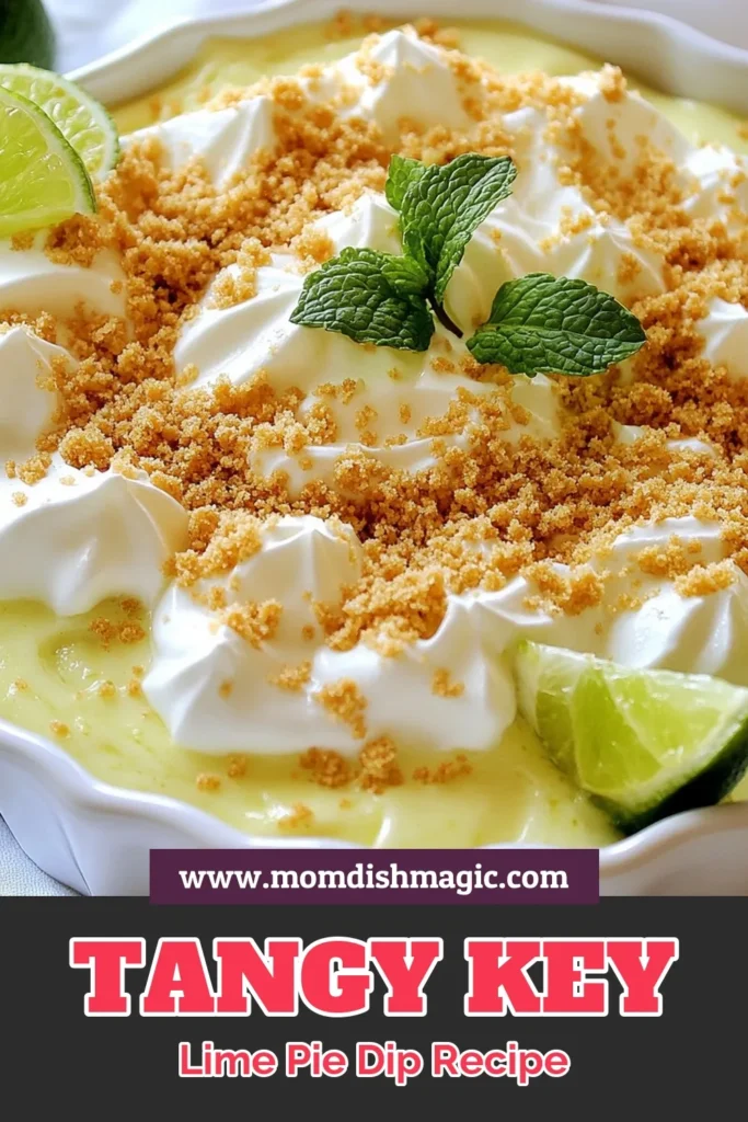 Discover the deliciousness of this Key Lime Pie Dip, the ultimate easy key lime dessert recipe! This no-bake Key Lime Dip is perfect for any gathering. Made with creamy Greek yogurt, it’s a light and refreshing treat that embodies the classic flavors of key lime pie. Ready in just 45 minutes, it's a foolproof way to impress your guests. Try this creamy lime pie dip today and enjoy a slice of summer anytime! Save this recipe for later! #KeyLimePieDip #NoBakeDessert #EasyRecipe #GreekYogurtDessert