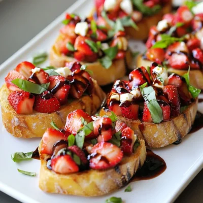 Strawberry Basil Bruschetta Tasty and Easy Recipe
