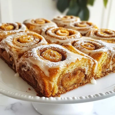 Gingerbread Cinnamon Roll Cake Irresistible Holiday Treat
