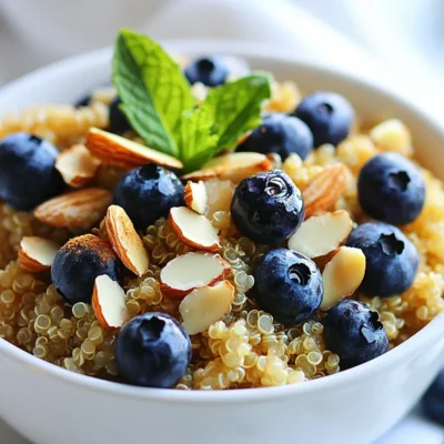 Almond Blueberry Breakfast Quinoa Energizing Start